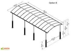 Carport Camping-car Alpine 8,63 X 3,52 M Gris | Palram - Canopia 10 Carport Camping-car Alpine 8,63 X 3,52 M Gris | Palram - Canopia -Promos Jardin Garage Magasin carport camping car alpine 863cm palram canopia 3