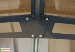 Carport Camping-Car Aluminium/Polycarbonate Alpine 10600 38 M² -Promos Jardin Garage Magasin carport camping car aluminium polycarbonate alpine palram toiture