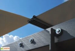 Carport Camping-car Alpine 5,07 X 3,52 M Gris | Palram - Canopia -Promos Jardin Garage Magasin carport camping car aluminium polycarbonate alpine palram toiture profils 2