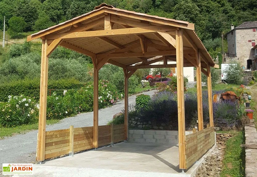 Carport Camping-car Bois Douglas 23 à 41 M² H. 3,20 M – Azur 6 Poteaux 2 Carport Camping-car Bois Douglas 23 à 41 M² H. 3,20 M – Azur 6 Poteaux – Image 2