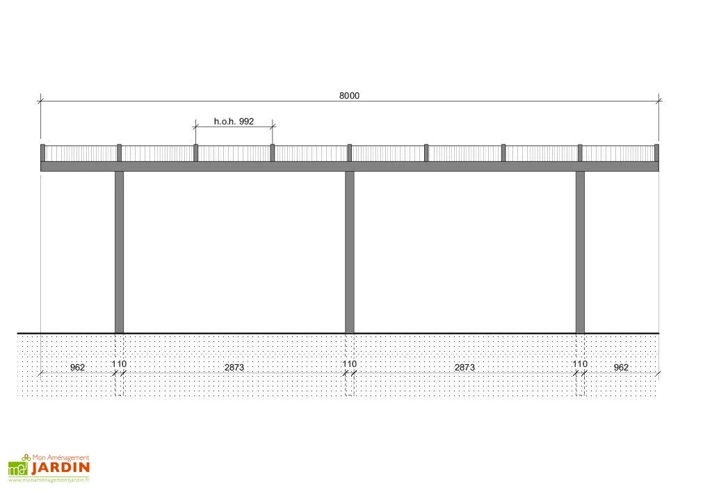 Carport Camping-Car Aluminium Et Polycarbonate 16 Mm 800x300x330cm 2 Carport Camping-Car Aluminium Et Polycarbonate 16 Mm 800x300x330cm – Image 2