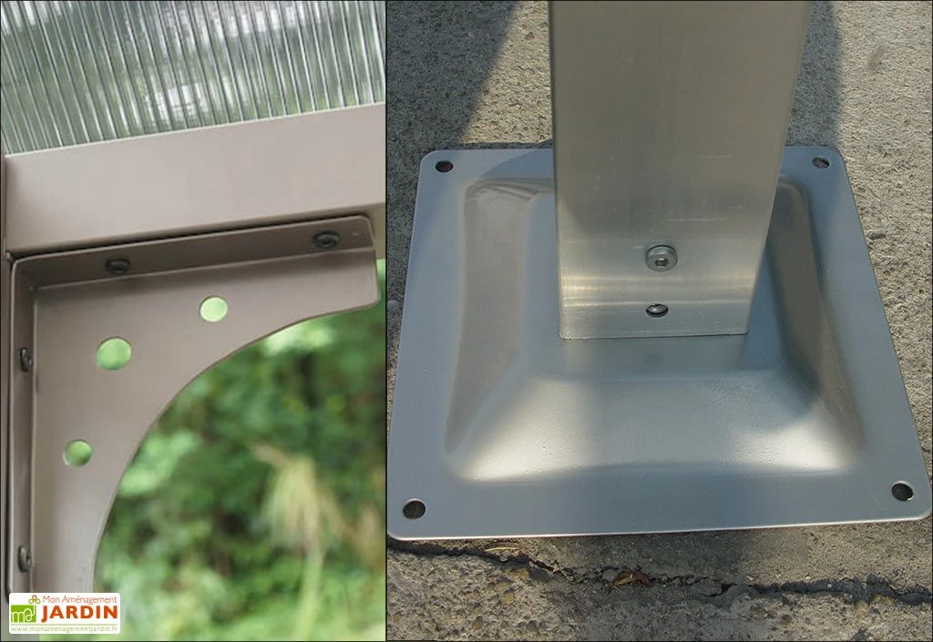 Carport Design Aluminium Toit Rond Polycarbonate 4,85 X 3 M Vis. Inox 6 Carport Design Aluminium Toit Rond Polycarbonate 4,85 X 3 M Vis. Inox – Image 6