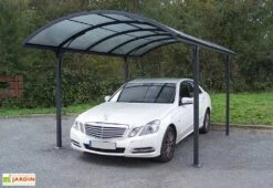 Carport Design En Aluminium à Toit Rond En Polycarbonate 305x485x250 -Promos Jardin Garage Magasin carport design en aluminium a toit rond en polycarbonate 305x485x250 1