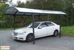 Carport Design En Aluminium à Toit Rond En Polycarbonate 305x485x250 -Promos Jardin Garage Magasin carport design en aluminium a toit rond en polycarbonate 305x485x250 3