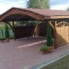 Carport Double En Épicéa Traité Et Lamellé Collé 609x605x339cm Nevada