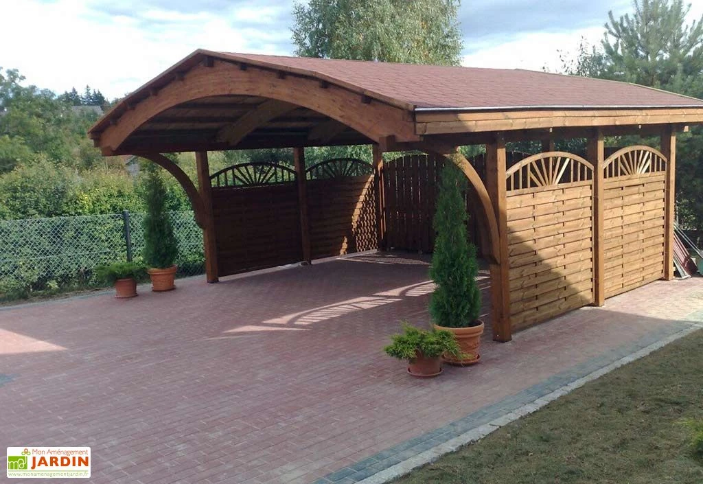 Carport Double En Épicéa Traité Et Lamellé Collé 609x605x339cm Nevada 1 Carport Double En Épicéa Traité Et Lamellé Collé 609x605x339cm Nevada
