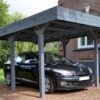 Carport En Bois Braité 1 Voiture 13,3 M² - Louison