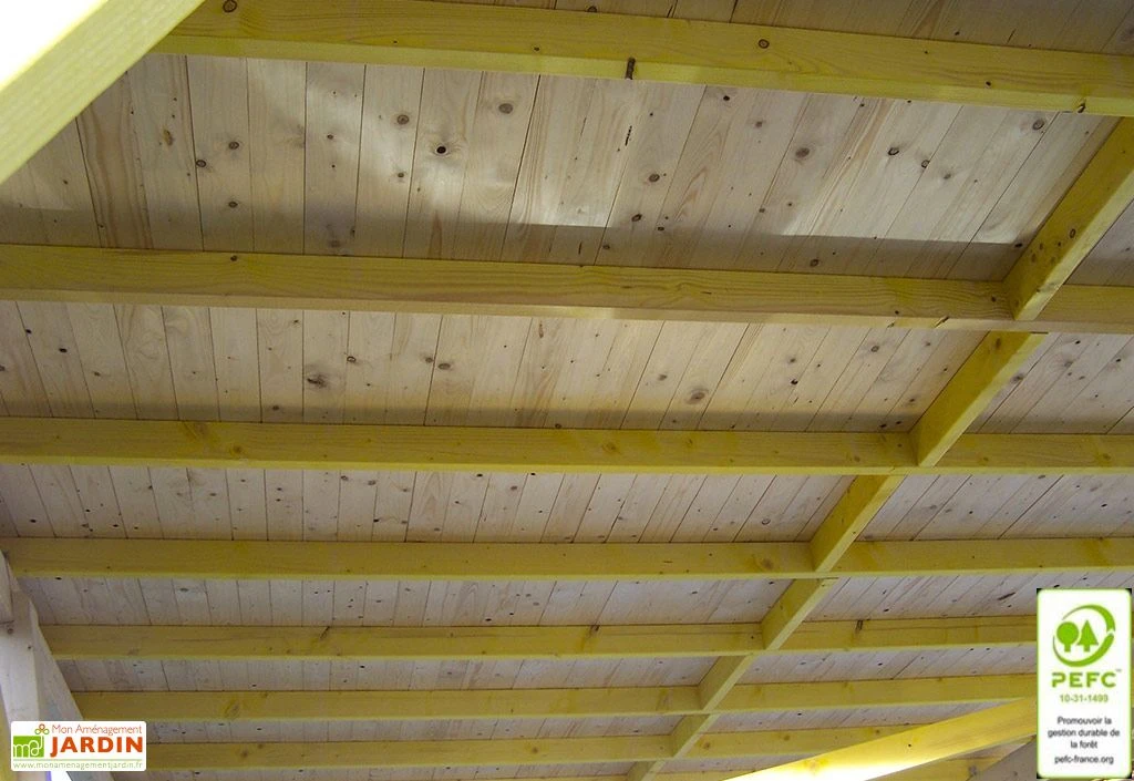 Carport Monopente En Bois D’Épicéa Traité 22 M² 2 Carport Monopente En Bois D’Épicéa Traité 22 M² – Image 2