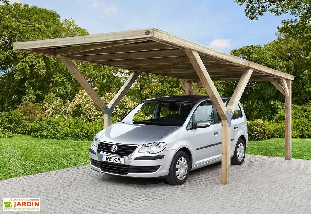 Carport Simple En Bois De Pin Traité Sans Couverture – 18,48 M² 1 Carport Simple En Bois De Pin Traité Sans Couverture – 18,48 M²