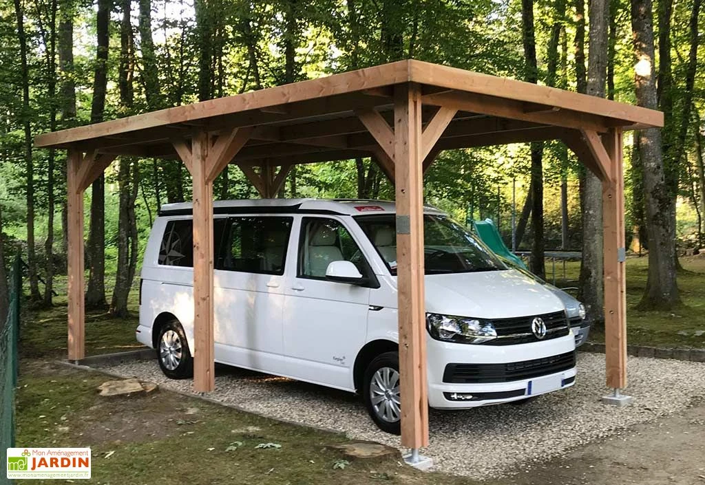 Carport Simple En Bois Douglas Sans Couverture 1 Carport Simple En Bois Douglas Sans Couverture