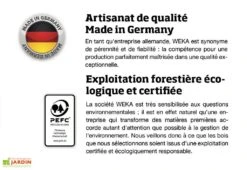 Carport En Bois PLUS (5x4) -Promos Jardin Garage Magasin certification pefc weka 1 4