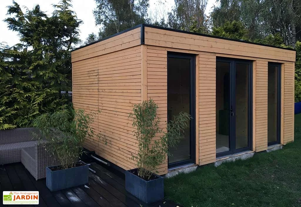 Chalet En Bois Habitable Isolé 90 Mm Double Vitrage Toit Plat 23,04 M² 3 Chalet En Bois Habitable Isolé 90 Mm Double Vitrage Toit Plat 23,04 M² – Image 3