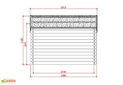 Solid Abri De Jardin P88904 28mm (388x298) 5 Solid Abri De Jardin P88904 28mm (388x298) -Promos Jardin Garage Magasin chalet de jardin bois brut p88904 10m2