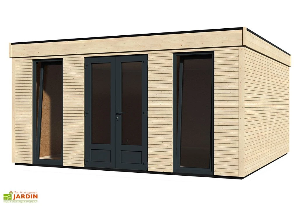 Chalet En Bois Habitable Isolé 90 Mm Double Vitrage Toit Plat 23,04 M² 5 Chalet En Bois Habitable Isolé 90 Mm Double Vitrage Toit Plat 23,04 M² – Image 5