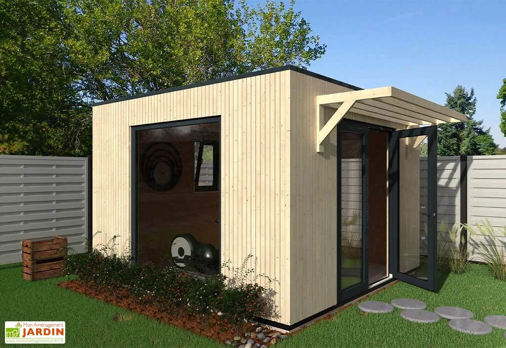 Studio De Jardin Modulable En Bois De Sapin Brut Como 13 M² 2 Studio De Jardin Modulable En Bois De Sapin Brut Como 13 M² – Image 2