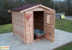 Abri De Jardin En Bois Douglas 20 Mm – 4,71 M² : 2,31 X 2,04 M 9 Abri De Jardin En Bois Douglas 20 Mm – 4,71 M² : 2,31 X 2,04 M -Promos Jardin Garage Magasin chalet jardin bois douglas habrita 20mm