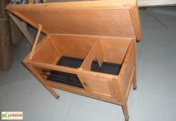 Clapier En Bois FSC Pinou (92x45x70) 8 Clapier En Bois FSC Pinou (92x45x70) -Promos Jardin Garage Magasin clapier cl1007 2