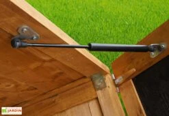 Coffre De Rangement En Bois Autoclave Trocadero 1350 L -Promos Jardin Garage Magasin coffre bois rangement jardin trocadero 1350l 2