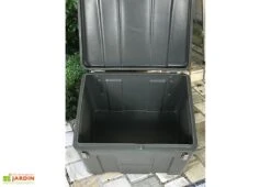 Coffre De Jardin Avec Grenouillères Cadenassables – 140 L 8 Coffre De Jardin Avec Grenouillères Cadenassables – 140 L -Promos Jardin Garage Magasin coffre de jardin gris anthracite 1
