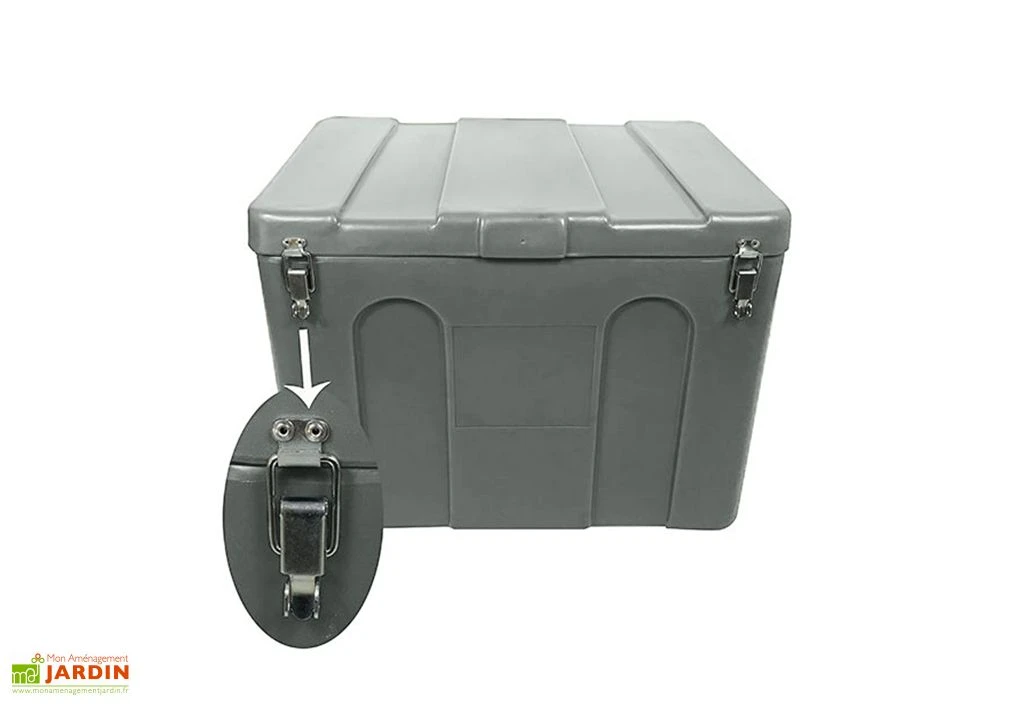 Coffre De Jardin Avec Grenouillères Cadenassables – 140 L 1 Coffre De Jardin Avec Grenouillères Cadenassables – 140 L