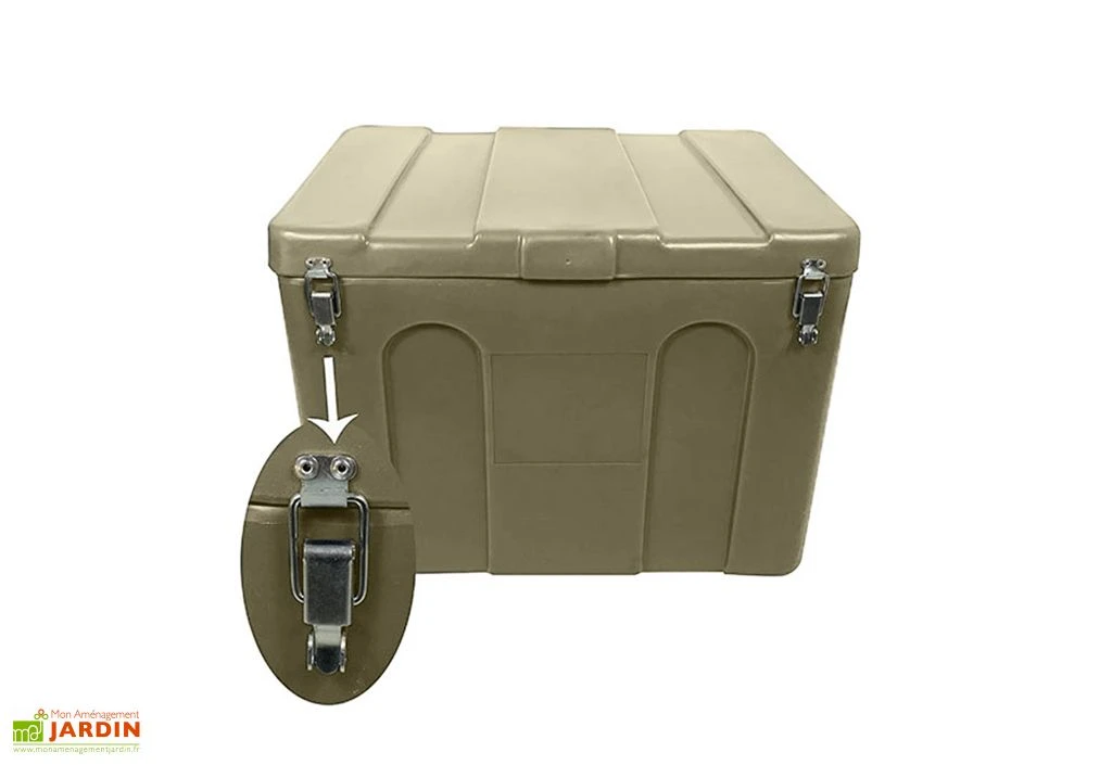 Coffre De Jardin Avec Grenouillères Cadenassables – 140 L 2 Coffre De Jardin Avec Grenouillères Cadenassables – 140 L – Image 2