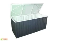 Coffre De Jardin En Métal Gris Anthracite Duramax - 174 X 73 X 73 Cm 7 Coffre De Jardin En Métal Gris Anthracite Duramax - 174 X 73 X 73 Cm -Promos Jardin Garage Magasin coffre de rangement metal 170 1