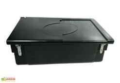 Coffre De Jardin Avec Poignées + Grenouillères + Cadenas – 100 L -Promos Jardin Garage Magasin coffre jardin 100l cadenas noir
