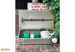 Coffre De Jardin Avec Poignées – 50 L 11 Coffre De Jardin Avec Poignées – 50 L -Promos Jardin Garage Magasin coffre jardin 50l taupe ex