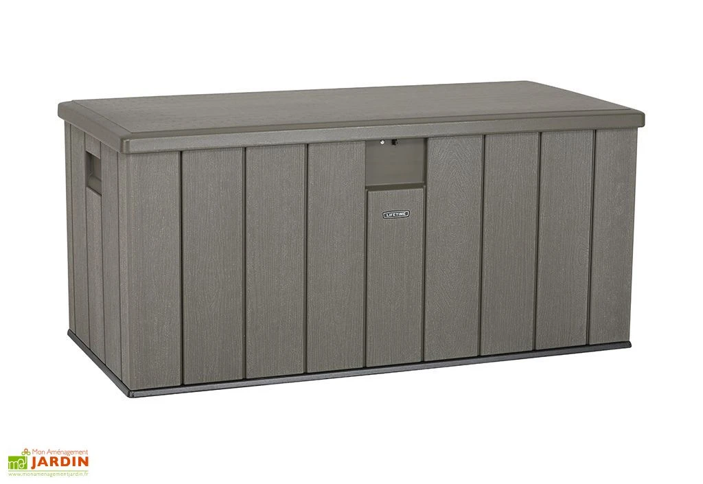 Coffre De Rangement En Lifetime En PEHD Imitation Bois 570 L 1 Coffre De Rangement En Lifetime En PEHD Imitation Bois 570 L