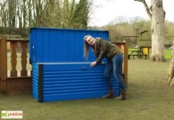 Coffre De Rangement Design En Métal PatioBox 187x78,5x72cm (4 Coloris) 10 Coffre De Rangement Design En Métal PatioBox 187x78,5x72cm (4 Coloris) -Promos Jardin Garage Magasin coffre rangement jardin metal acier galvanise trimetals patiobox l 1