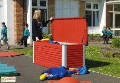 Coffre De Rangement Design En Métal PatioBox 187x78,5x72cm (4 Coloris) 11 Coffre De Rangement Design En Métal PatioBox 187x78,5x72cm (4 Coloris) -Promos Jardin Garage Magasin coffre rangement jardin metal acier galvanise trimetals patiobox l 2