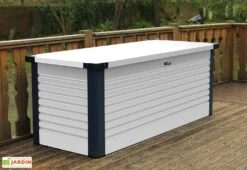 Coffre De Rangement Design En Métal PatioBox 187x78,5x72cm (4 Coloris) 8 Coffre De Rangement Design En Métal PatioBox 187x78,5x72cm (4 Coloris) -Promos Jardin Garage Magasin coffre rangement jardin metal acier galvanise trimetals patiobox l 3