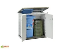 Coffre De Rangement Multifonction En PVC 1100L 122x82x130cm -Promos Jardin Garage Magasin coffre rangement jardin resine 1100l box evo 100 garofalo 1