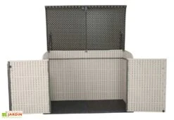 Coffre De Rangement Lifetime En PEHD 2124L -Promos Jardin Garage Magasin coffre rangement pehd lifetime 188x103cm