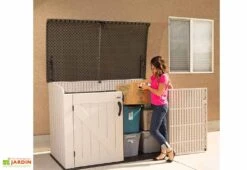 Coffre De Rangement Lifetime En PEHD 2124L -Promos Jardin Garage Magasin coffre rangement resine 60170 2