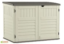 Coffre De Rangement PVC Poubelles Multifonctions Suncast 7 Coffre De Rangement PVC Poubelles Multifonctions Suncast -Promos Jardin Garage Magasin coffre rangement resine pvc cache poubelle 1