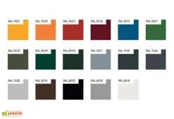 Carport Double En Acier Galvanisé Pompei – 29 M² -Promos Jardin Garage Magasin coloris structure carport pompei