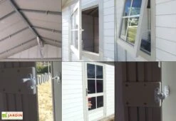 Grosfillex Abri De Jardin PVC Deco 7,5 -Promos Jardin Garage Magasin detail abri jardin deco 1