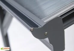 Carport Simple En Aluminium Et Polycarbonate Anthracite - 15,15 M² 10 Carport Simple En Aluminium Et Polycarbonate Anthracite - 15,15 M² -Promos Jardin Garage Magasin detail gouttiere abri voiture aluminium