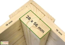 Abri De Jardin En Bois De Sapin Traité Skur 2 – 3,17 M² -Promos Jardin Garage Magasin details abri jardin bois skur