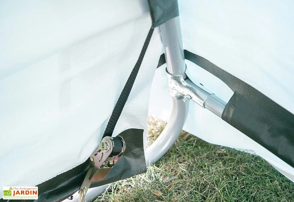 Garage En Toile Polyéthylène Et Acier 18,3 M² 3 Garage En Toile Polyéthylène Et Acier 18,3 M² – Image 3