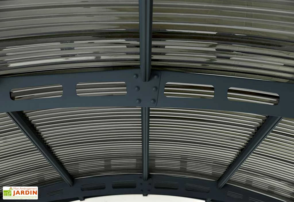 Carport En Aluminium Et Polycarbonate Atlas 14 M² 3 Carport En Aluminium Et Polycarbonate Atlas 14 M² – Image 3