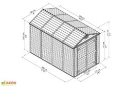 Abri De Jardin Skylight 5,6 M² Ambre | Palram - Canopia 9 Abri De Jardin Skylight 5,6 M² Ambre | Palram - Canopia -Promos Jardin Garage Magasin dimensions abri jardin skylight 702921 palram