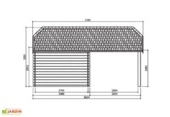 Solid Abri De Jardin Bois Cork 28mm (298x298cm) 5 Solid Abri De Jardin Bois Cork 28mm (298x298cm) -Promos Jardin Garage Magasin dimensions chalet s8507 1