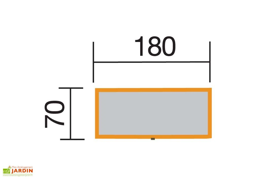 Coffre De Jardin En Bois De Pin Traité Et Tôle Galvanisée 78 X 188 Cm 3 Coffre De Jardin En Bois De Pin Traité Et Tôle Galvanisée 78 X 188 Cm – Image 3