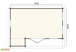 Studio De Jardin En Bois D’épicéa Brut Andrew – 22 M² 5 Studio De Jardin En Bois D’épicéa Brut Andrew – 22 M² -Promos Jardin Garage Magasin dimensions studio jardin bois andrew