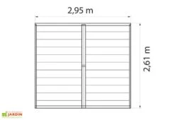Grosfillex Abri De Jardin PVC Utility 4,9 -Promos Jardin Garage Magasin dimensions utility49