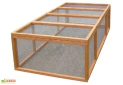 Enclos Pour Lapins Smokey (0,9x1,8x0,5) -Promos Jardin Garage Magasin enclos lapin clapier abri bois 90x180cm 1