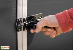 Abri De Jardin En Aluminium Et Polycarbonate 227 Cm – Rubicon Anthracite -Promos Jardin Garage Magasin fermeture porte abri jardin rubicon canopia palram