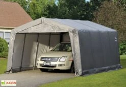 Garage Souple Et Mobile En Acier Et Polyéthylène 18 M² - 5 X 3,5 M 7 Garage Souple Et Mobile En Acier Et Polyéthylène 18 M² - 5 X 3,5 M -Promos Jardin Garage Magasin garage acier bache polyethylene 5m porte zippee 3